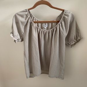 🌿 MADEWELL SAGE GREEN Peasant top!! 🌿